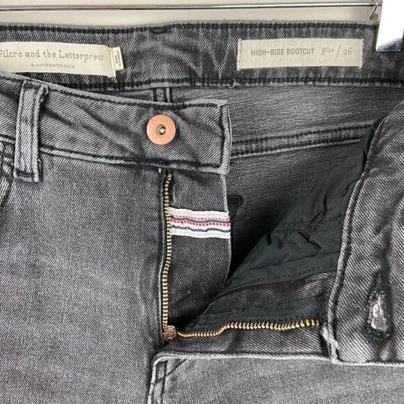 ANTHROPOLOGIEPilcro High Rise Bootcut Black Jeans 26